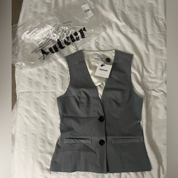Auteur Grey “Mae” Tailored Vest – Size Small (NWT) - Picture 1 of 10
